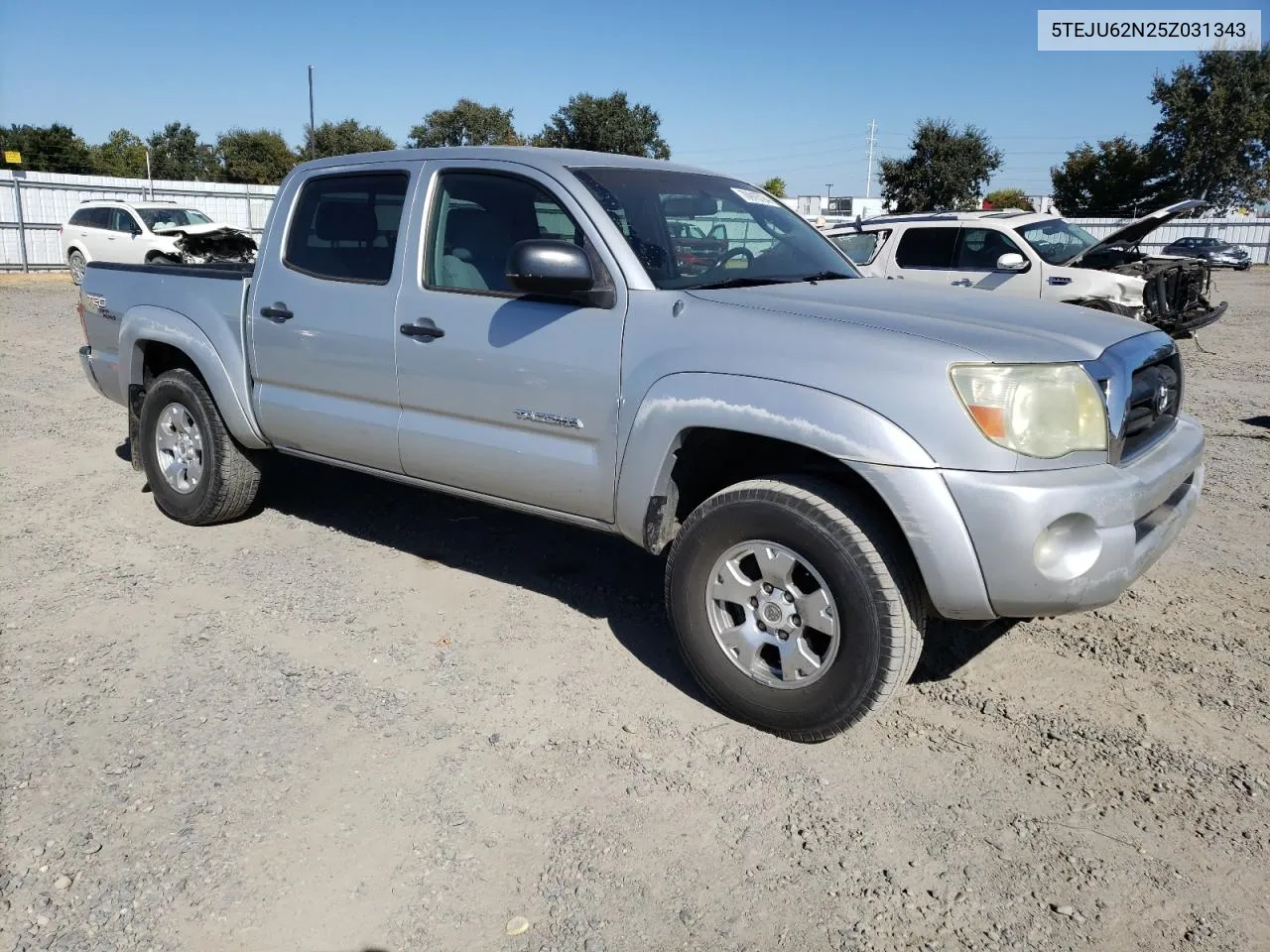 2005 Toyota Tacoma Double Cab Prerunner VIN: 5TEJU62N25Z031343 Lot: 70916794