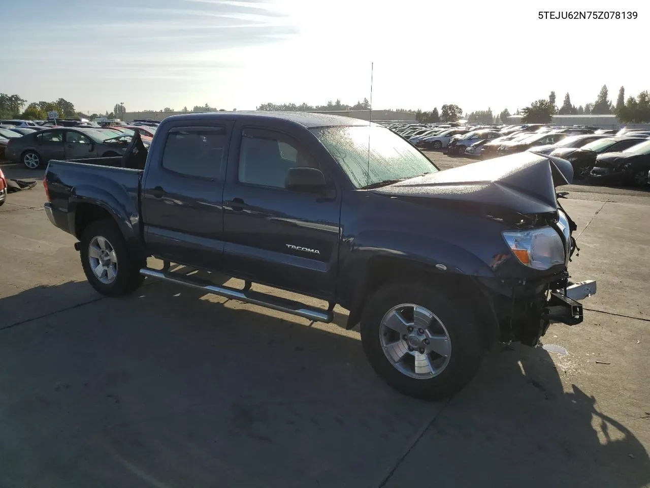 2005 Toyota Tacoma Double Cab Prerunner VIN: 5TEJU62N75Z078139 Lot: 71261054