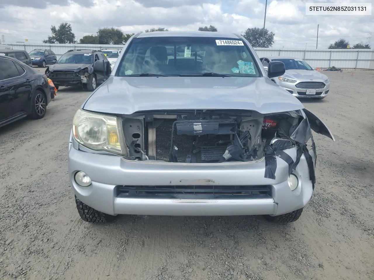 2005 Toyota Tacoma Prerunner Access Cab VIN: 5TETU62N85Z031131 Lot: 71486524