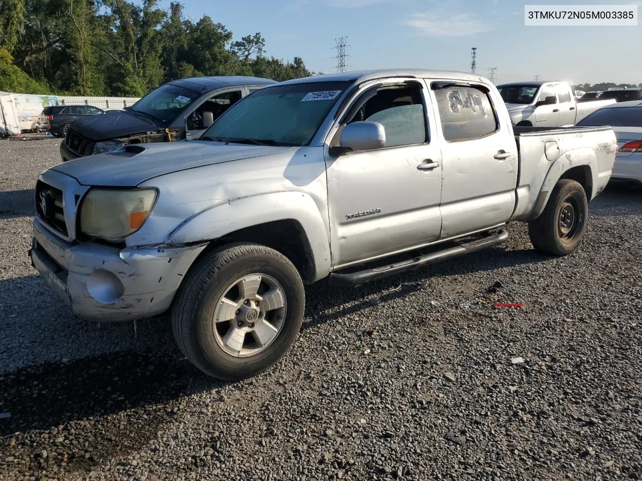 2005 Toyota Tacoma Double Cab Prerunner Long Bed VIN: 3TMKU72N05M003385 Lot: 71591094