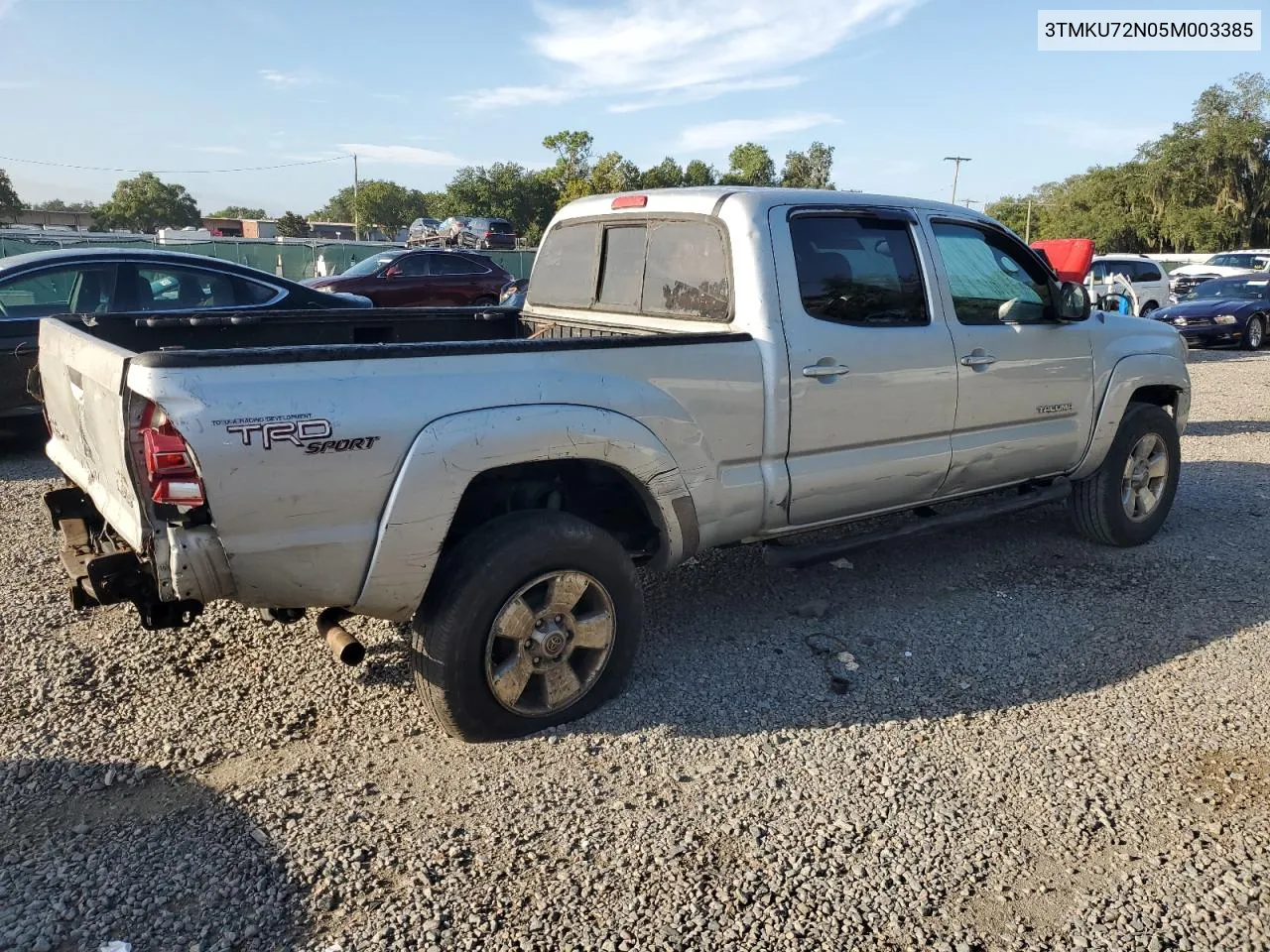 2005 Toyota Tacoma Double Cab Prerunner Long Bed VIN: 3TMKU72N05M003385 Lot: 71591094