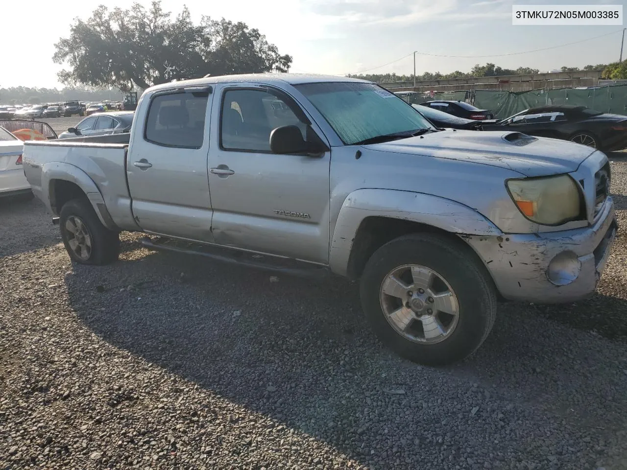 2005 Toyota Tacoma Double Cab Prerunner Long Bed VIN: 3TMKU72N05M003385 Lot: 71591094