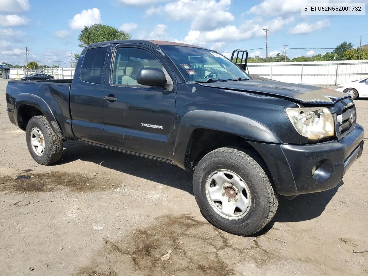 2005 Toyota Tacoma Prerunner Access Cab VIN: 5TETU62N55Z001732 Lot: 72256194