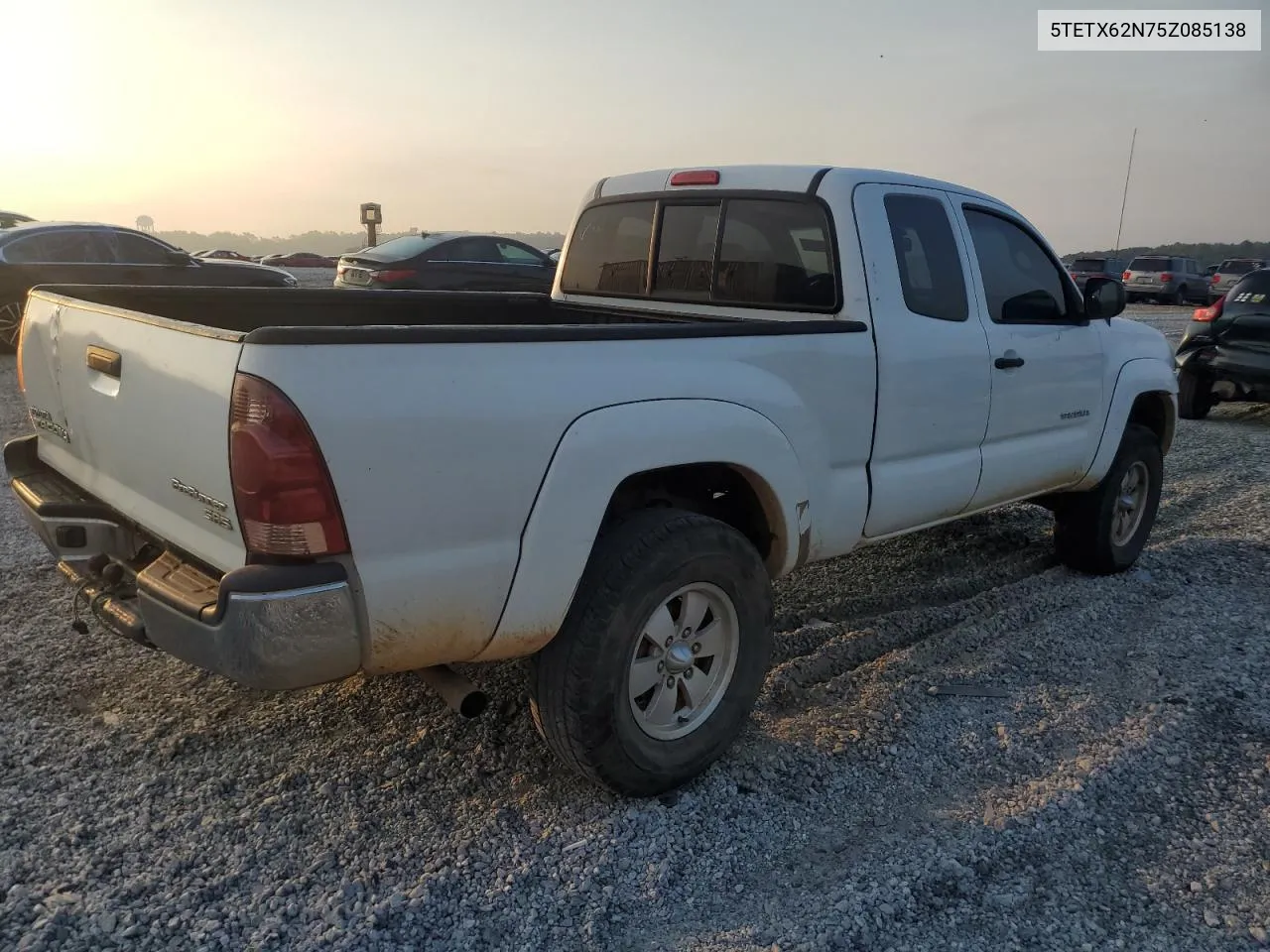 2005 Toyota Tacoma Prerunner Access Cab VIN: 5TETX62N75Z085138 Lot: 72279764