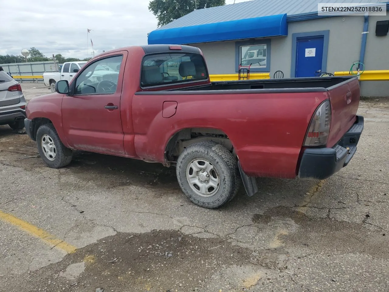 2005 Toyota Tacoma VIN: 5TENX22N25Z018836 Lot: 72767134