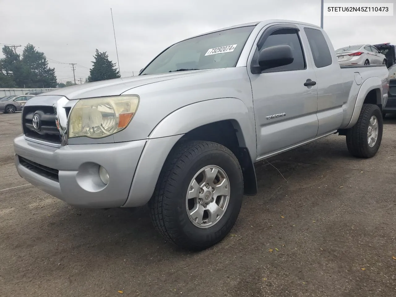 2005 Toyota Tacoma Prerunner Access Cab VIN: 5TETU62N45Z110473 Lot: 73292074