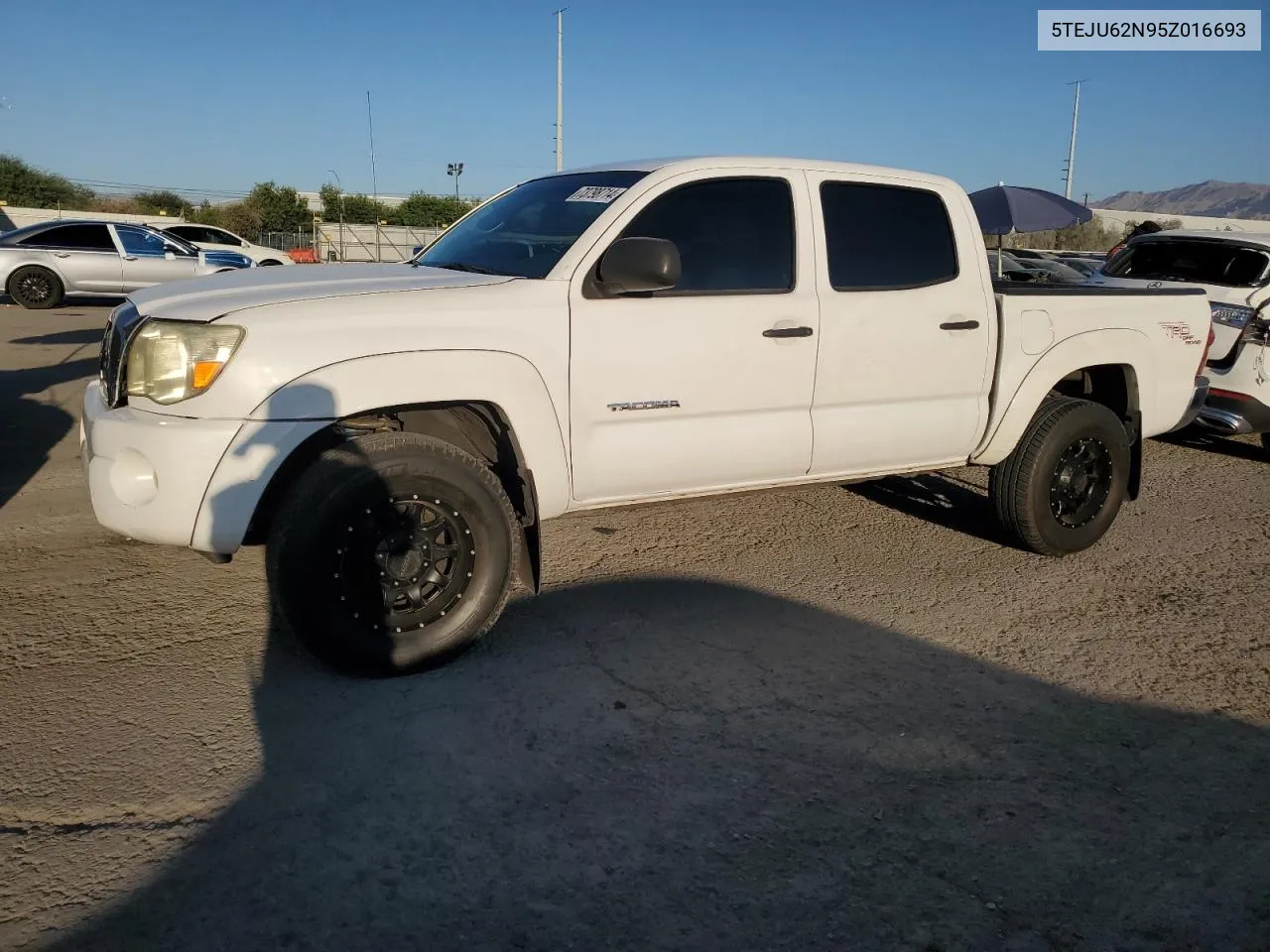 2005 Toyota Tacoma Double Cab Prerunner VIN: 5TEJU62N95Z016693 Lot: 73798714