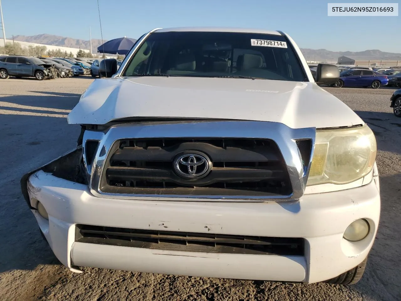 2005 Toyota Tacoma Double Cab Prerunner VIN: 5TEJU62N95Z016693 Lot: 73798714