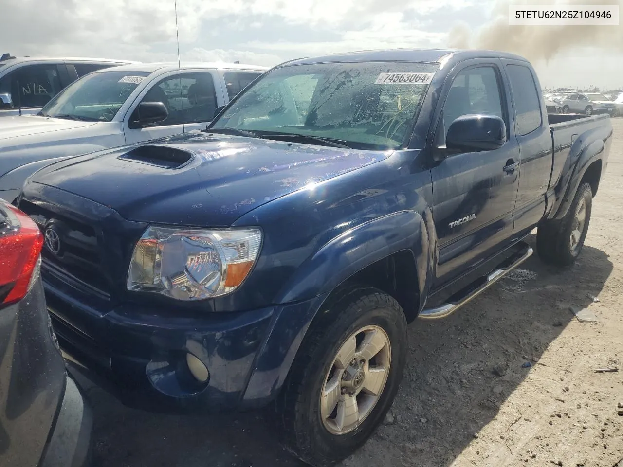 2005 Toyota Tacoma Prerunner Access Cab VIN: 5TETU62N25Z104946 Lot: 74563064