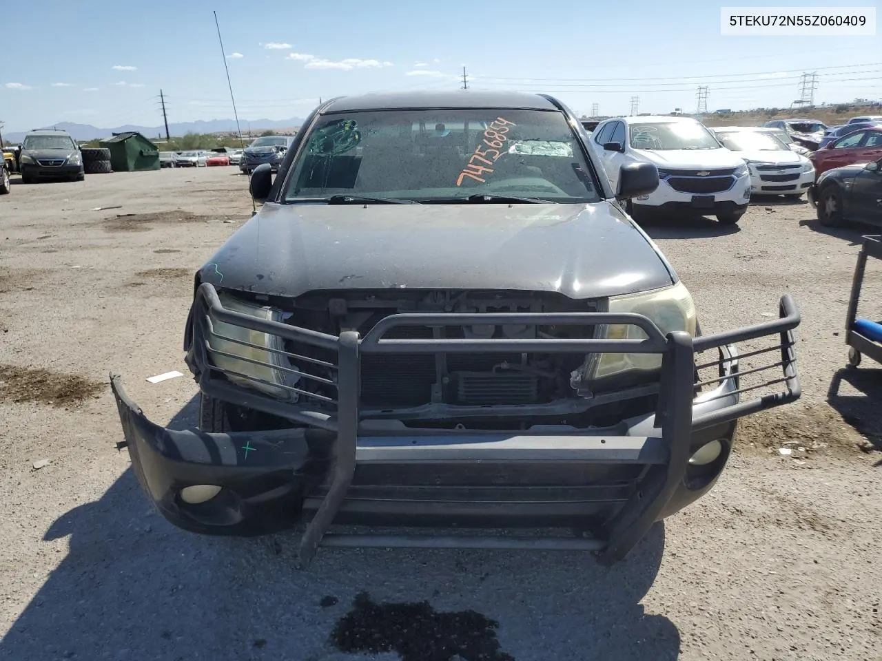 2005 Toyota Tacoma Double Cab Prerunner Long Bed VIN: 5TEKU72N55Z060409 Lot: 74756854