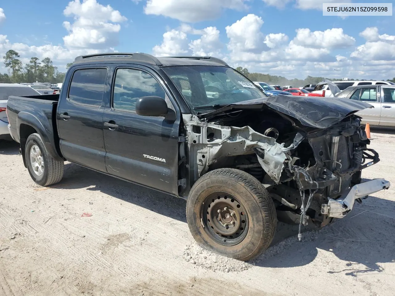 2005 Toyota Tacoma Double Cab Prerunner VIN: 5TEJU62N15Z099598 Lot: 74798784