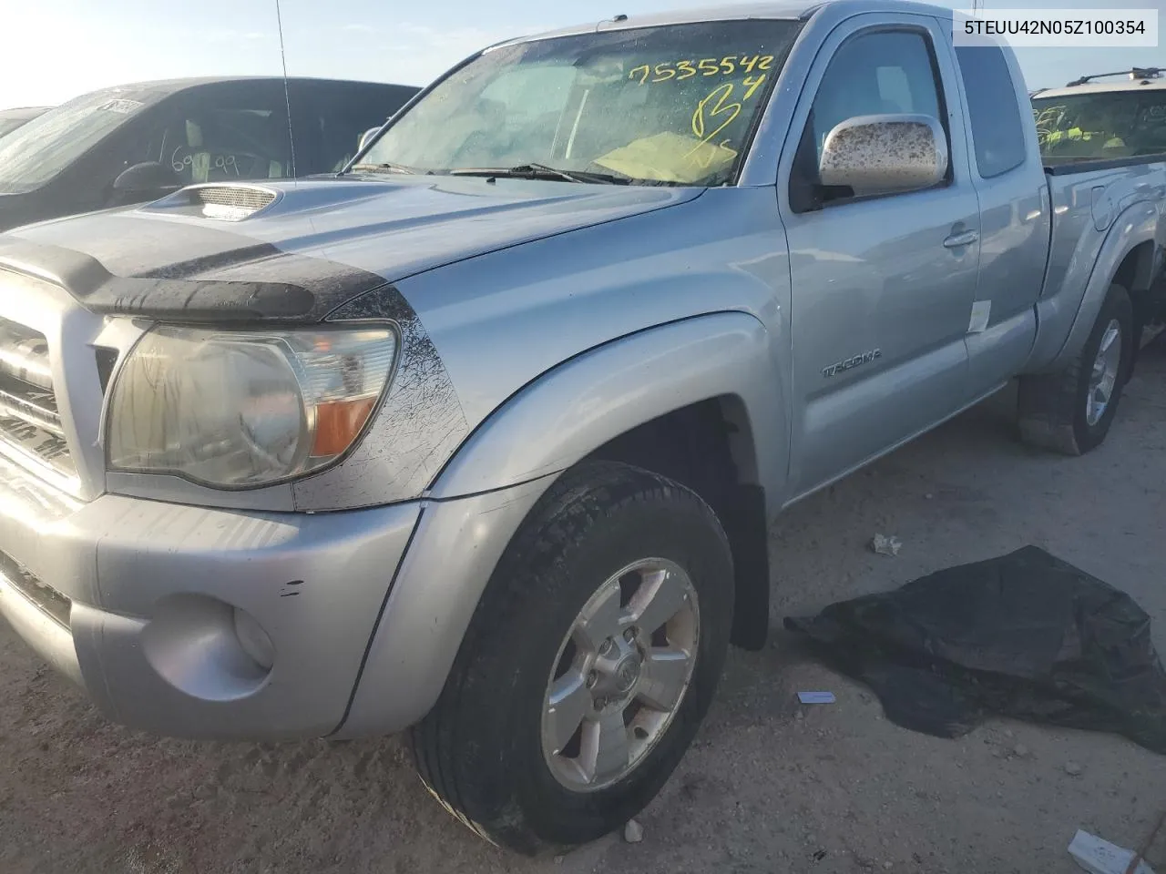 2005 Toyota Tacoma Access Cab VIN: 5TEUU42N05Z100354 Lot: 75355424