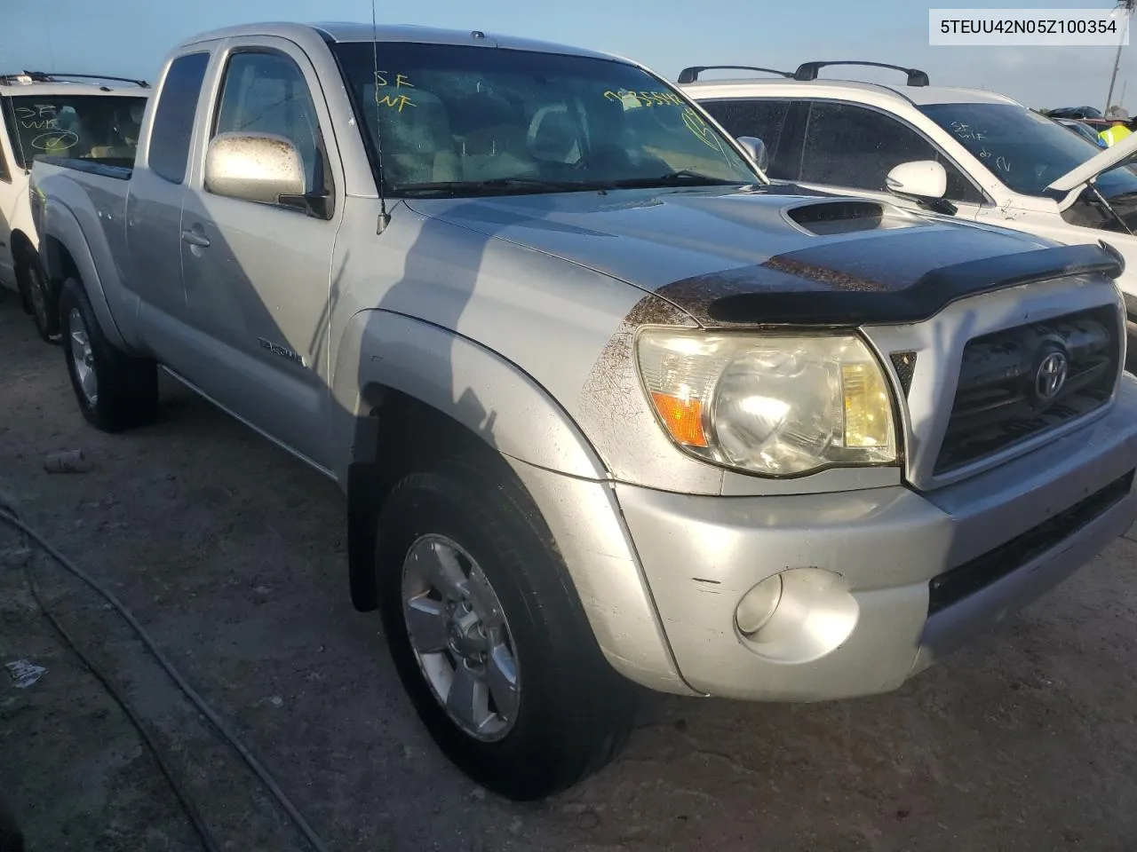 2005 Toyota Tacoma Access Cab VIN: 5TEUU42N05Z100354 Lot: 75355424