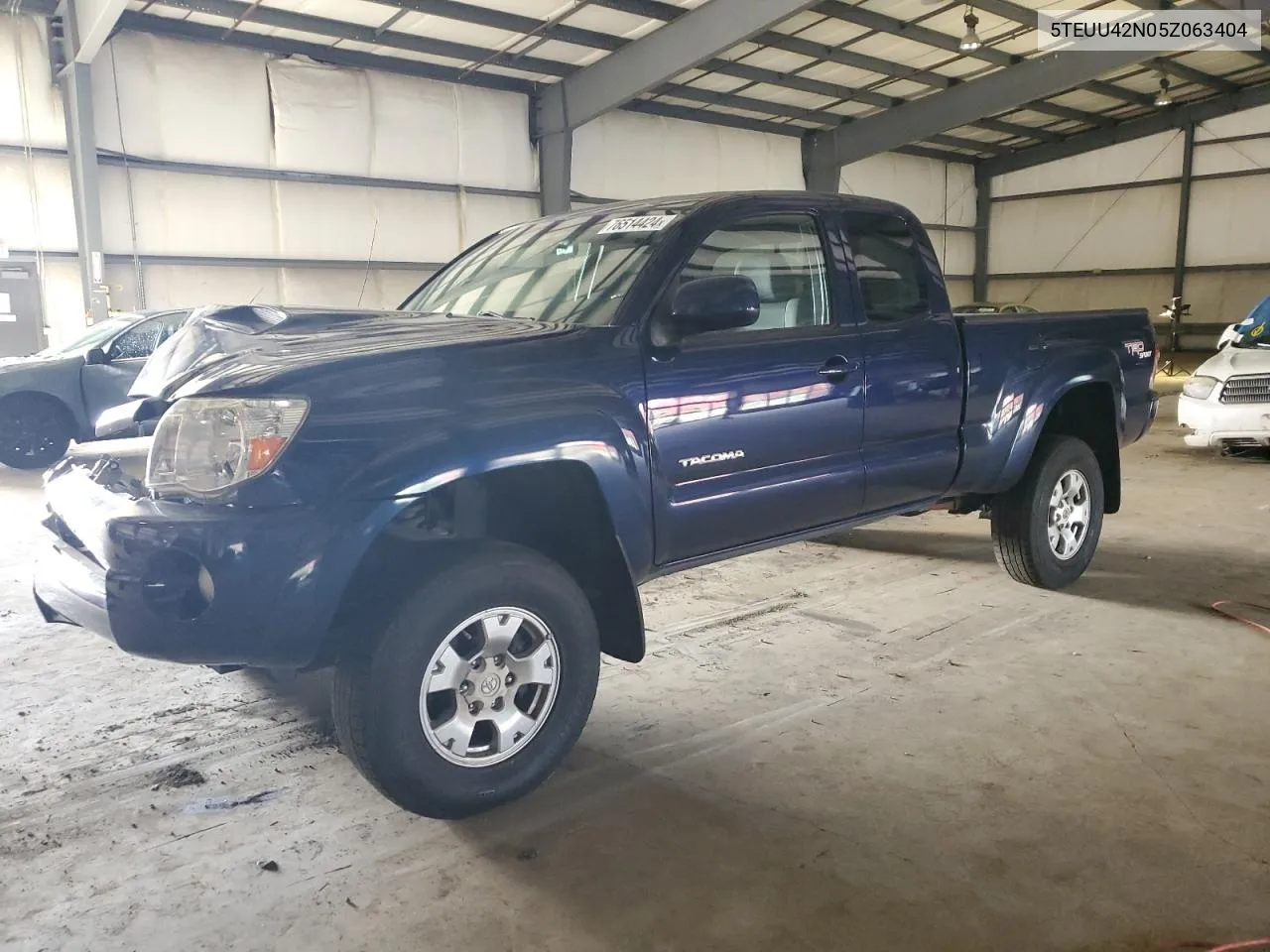 2005 Toyota Tacoma Access Cab VIN: 5TEUU42N05Z063404 Lot: 76514424