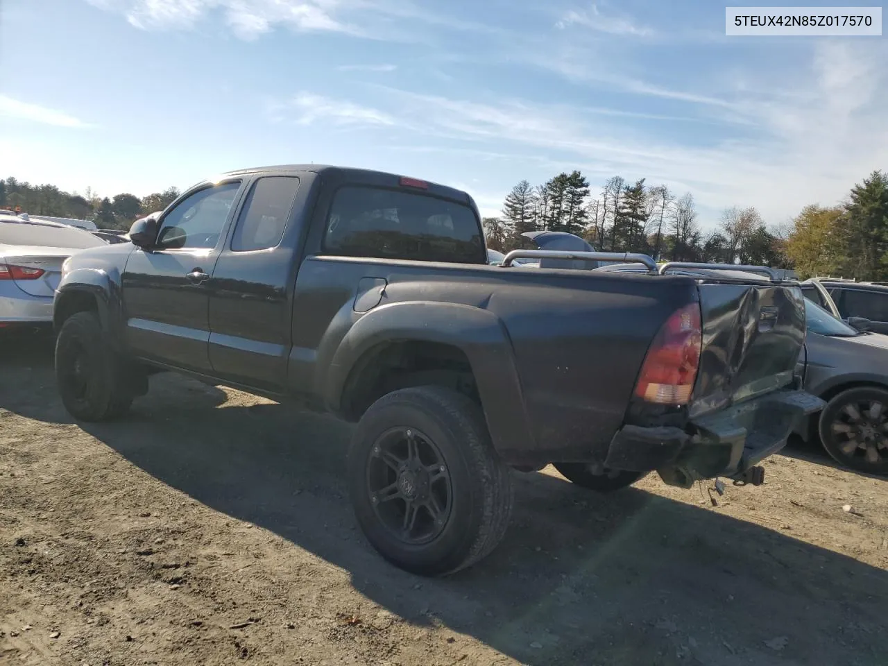 2005 Toyota Tacoma Access Cab VIN: 5TEUX42N85Z017570 Lot: 77431724