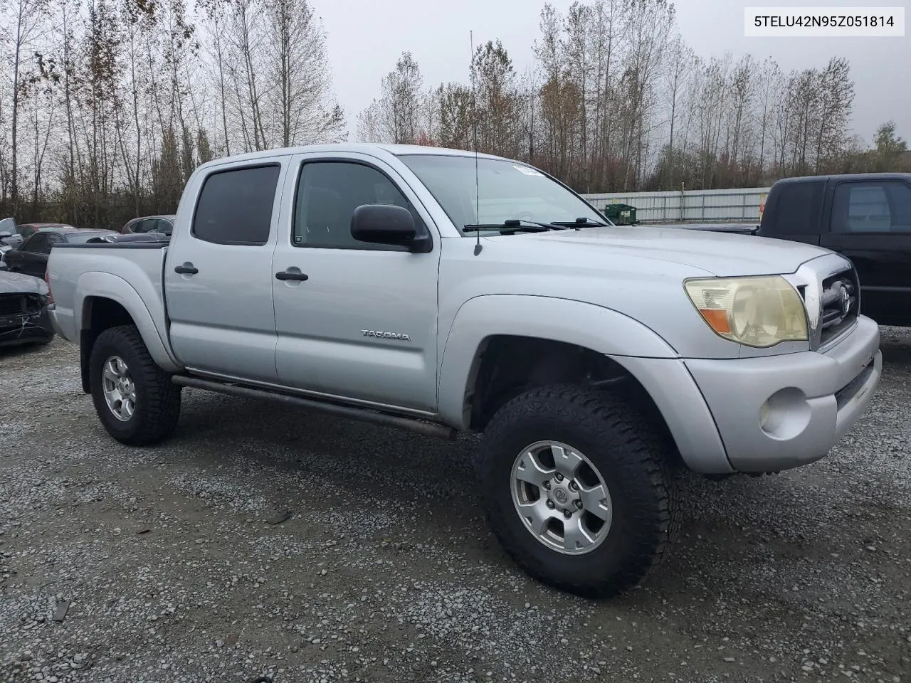 2005 Toyota Tacoma Double Cab VIN: 5TELU42N95Z051814 Lot: 77740944