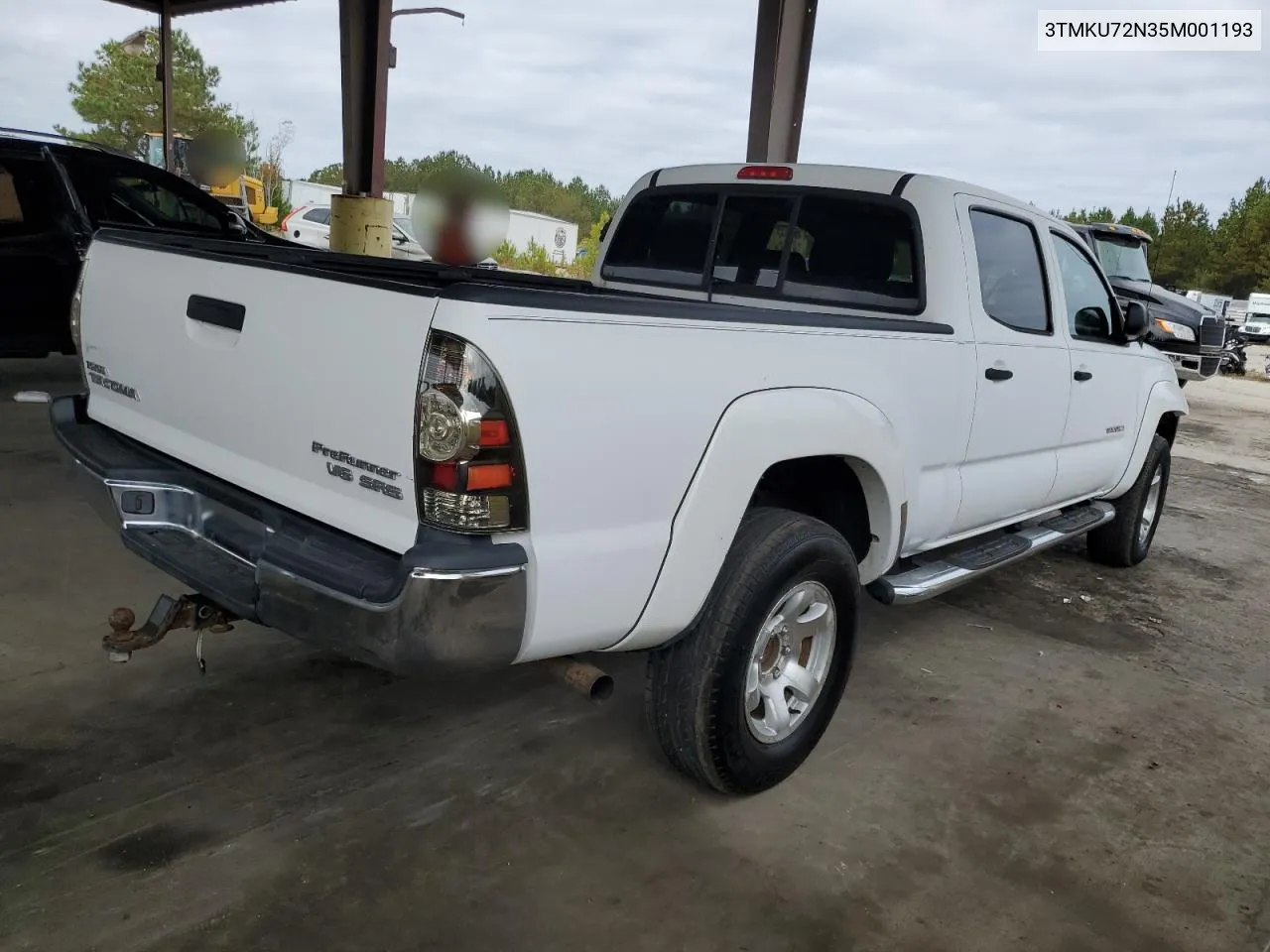 2005 Toyota Tacoma Double Cab Prerunner Long Bed VIN: 3TMKU72N35M001193 Lot: 77850124