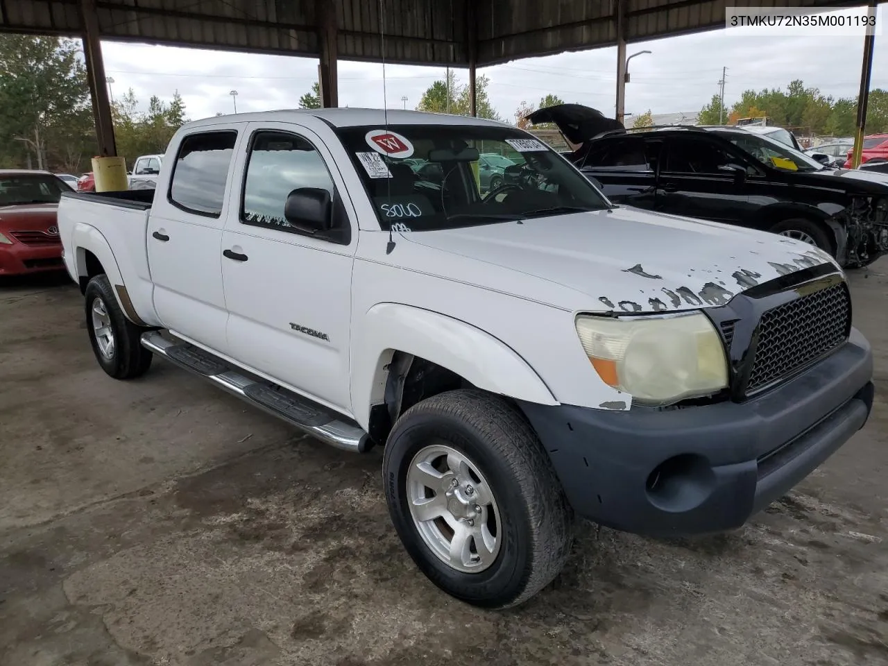 2005 Toyota Tacoma Double Cab Prerunner Long Bed VIN: 3TMKU72N35M001193 Lot: 77850124