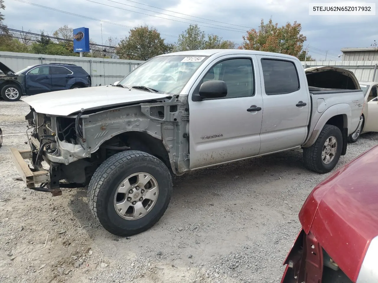 2005 Toyota Tacoma Double Cab Prerunner VIN: 5TEJU62N65Z017932 Lot: 77912184