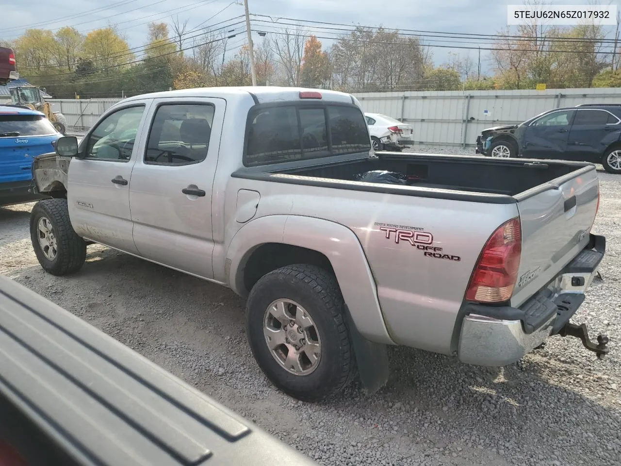 2005 Toyota Tacoma Double Cab Prerunner VIN: 5TEJU62N65Z017932 Lot: 77912184