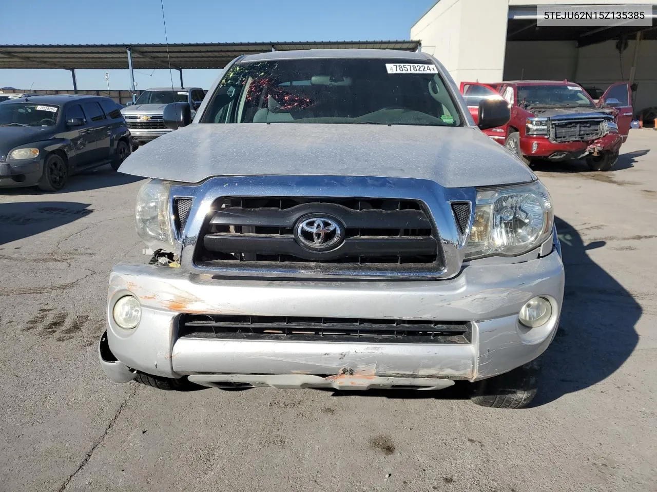 2005 Toyota Tacoma Double Cab Prerunner VIN: 5TEJU62N15Z135385 Lot: 78578224