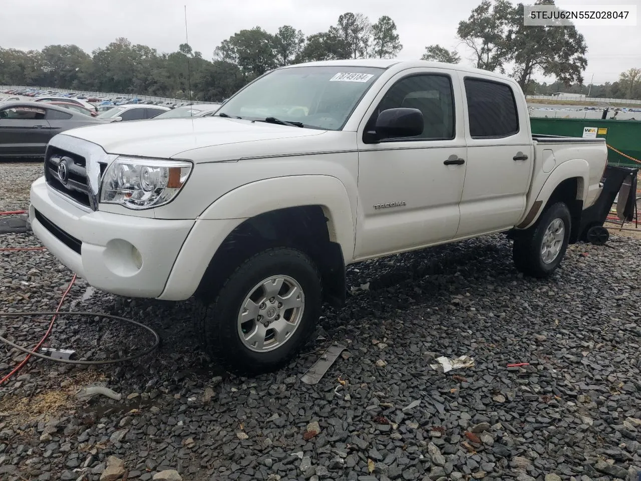 2005 Toyota Tacoma Double Cab Prerunner VIN: 5TEJU62N55Z028047 Lot: 78749184