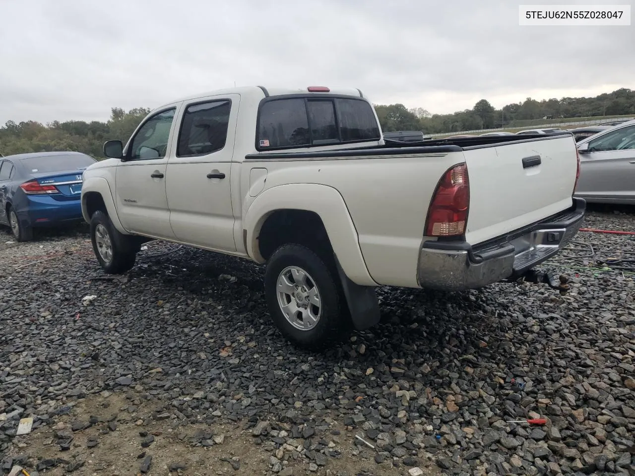 2005 Toyota Tacoma Double Cab Prerunner VIN: 5TEJU62N55Z028047 Lot: 78749184