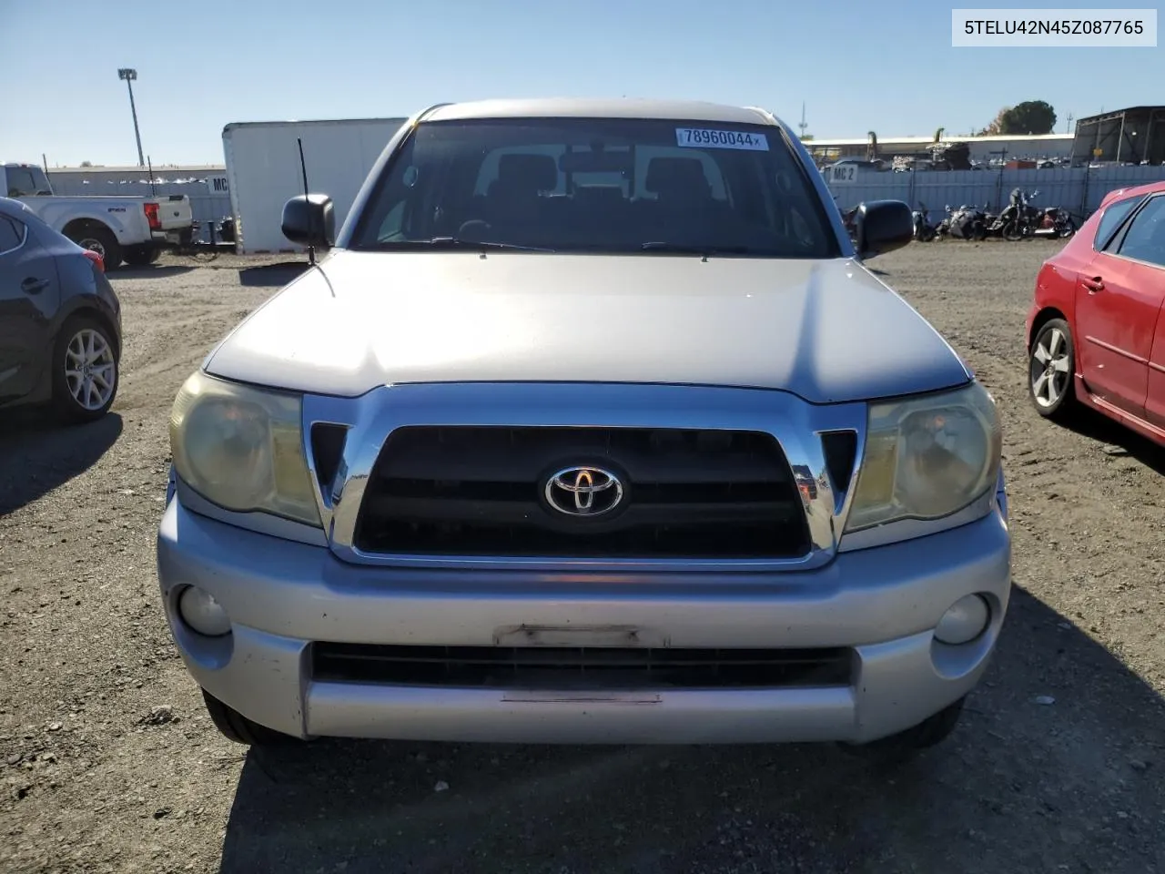 2005 Toyota Tacoma Double Cab VIN: 5TELU42N45Z087765 Lot: 78960044