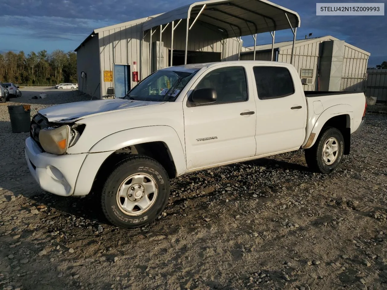 2005 Toyota Tacoma Double Cab VIN: 5TELU42N15Z009993 Lot: 79390384