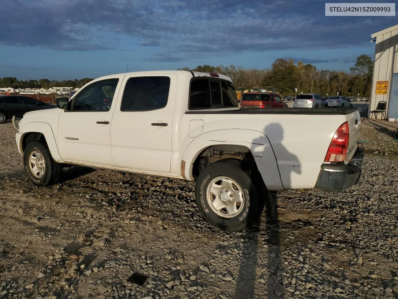 2005 Toyota Tacoma Double Cab VIN: 5TELU42N15Z009993 Lot: 79390384