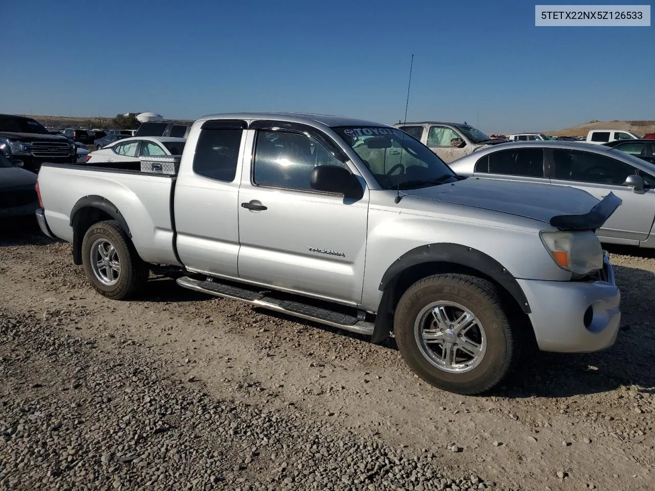 2005 Toyota Tacoma Access Cab VIN: 5TETX22NX5Z126533 Lot: 79771694