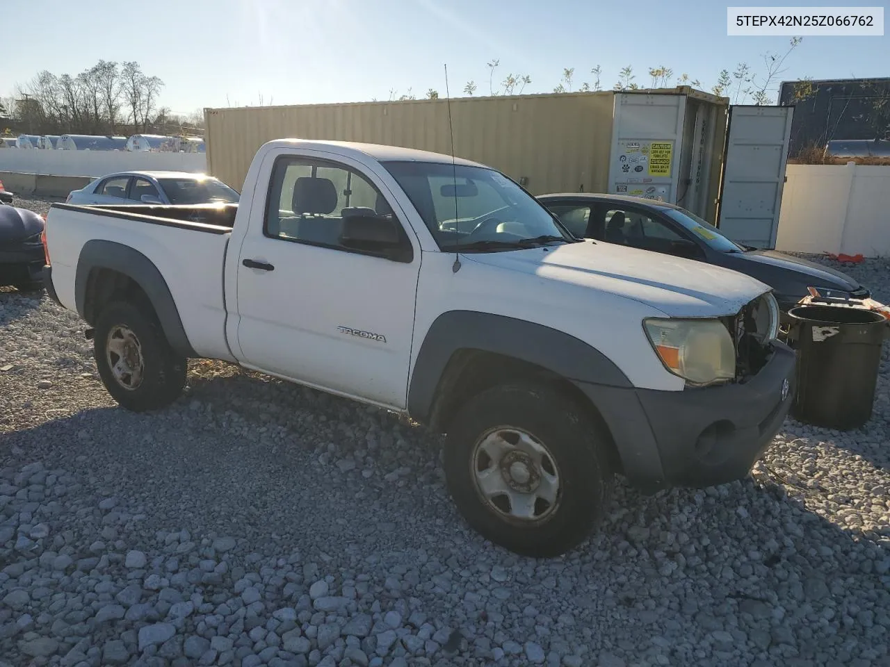 2005 Toyota Tacoma VIN: 5TEPX42N25Z066762 Lot: 80141114