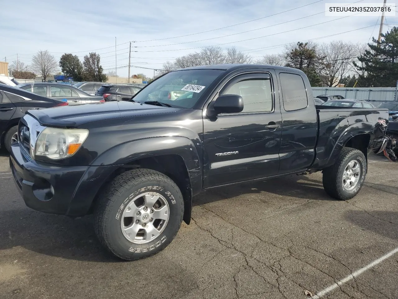 2005 Toyota Tacoma Access Cab VIN: 5TEUU42N35Z037816 Lot: 80164294