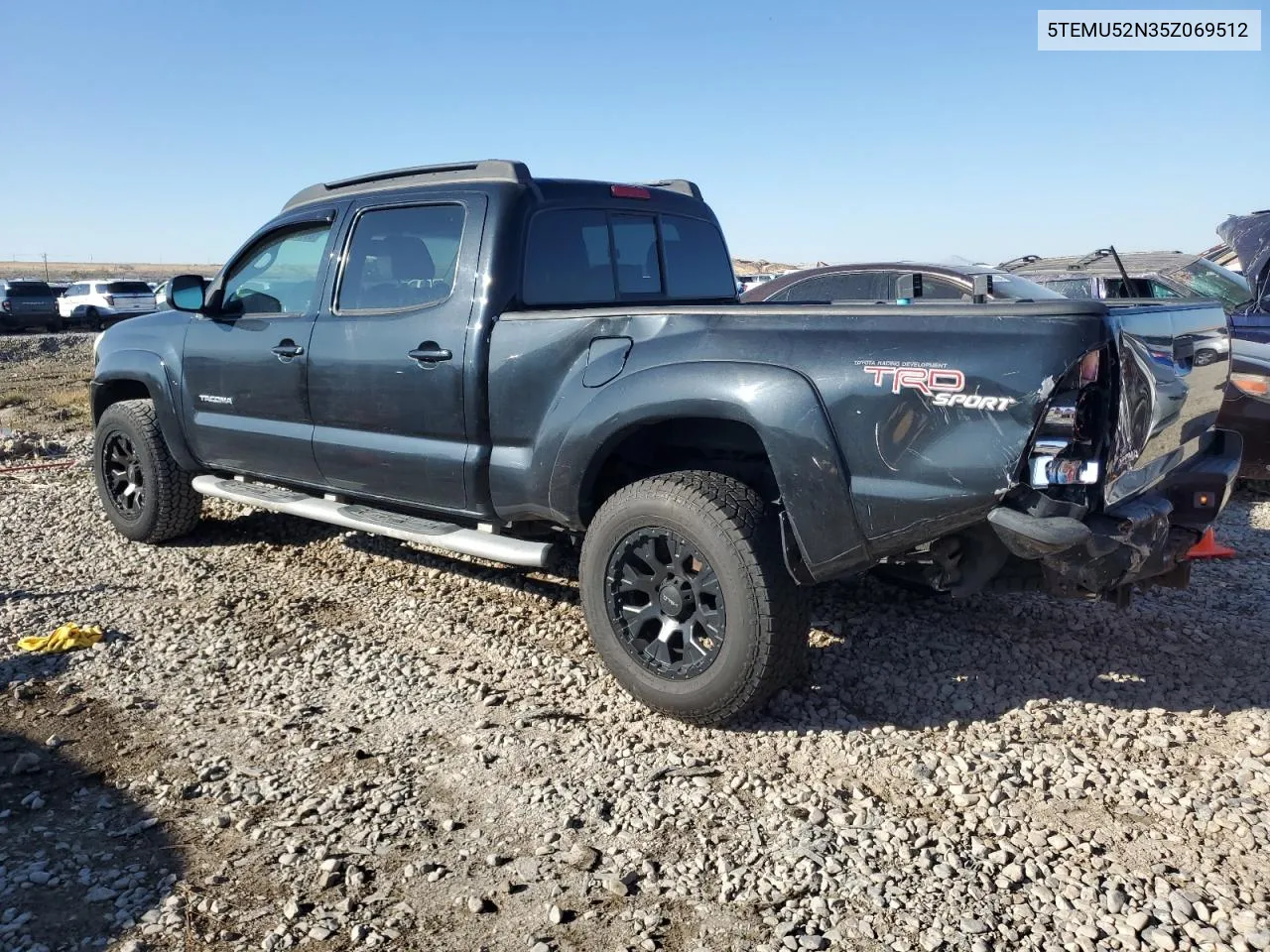 2005 Toyota Tacoma Double Cab Long Bed VIN: 5TEMU52N35Z069512 Lot: 80172304