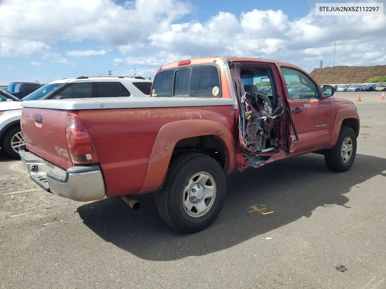 2005 Toyota Tacoma Double Cab Prerunner VIN: 5TEJU62NX5Z112297 Lot: 80344214