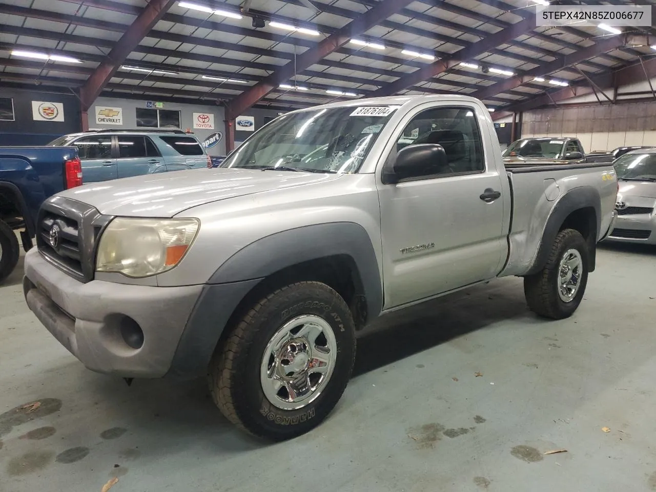 2005 Toyota Tacoma VIN: 5TEPX42N85Z006677 Lot: 81876104