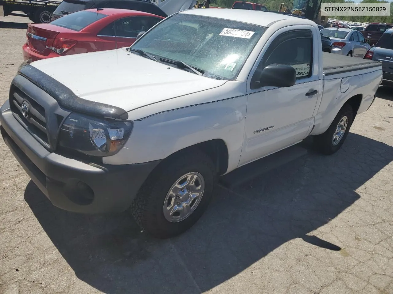 2006 Toyota Tacoma VIN: 5TENX22N56Z150829 Lot: 50858704