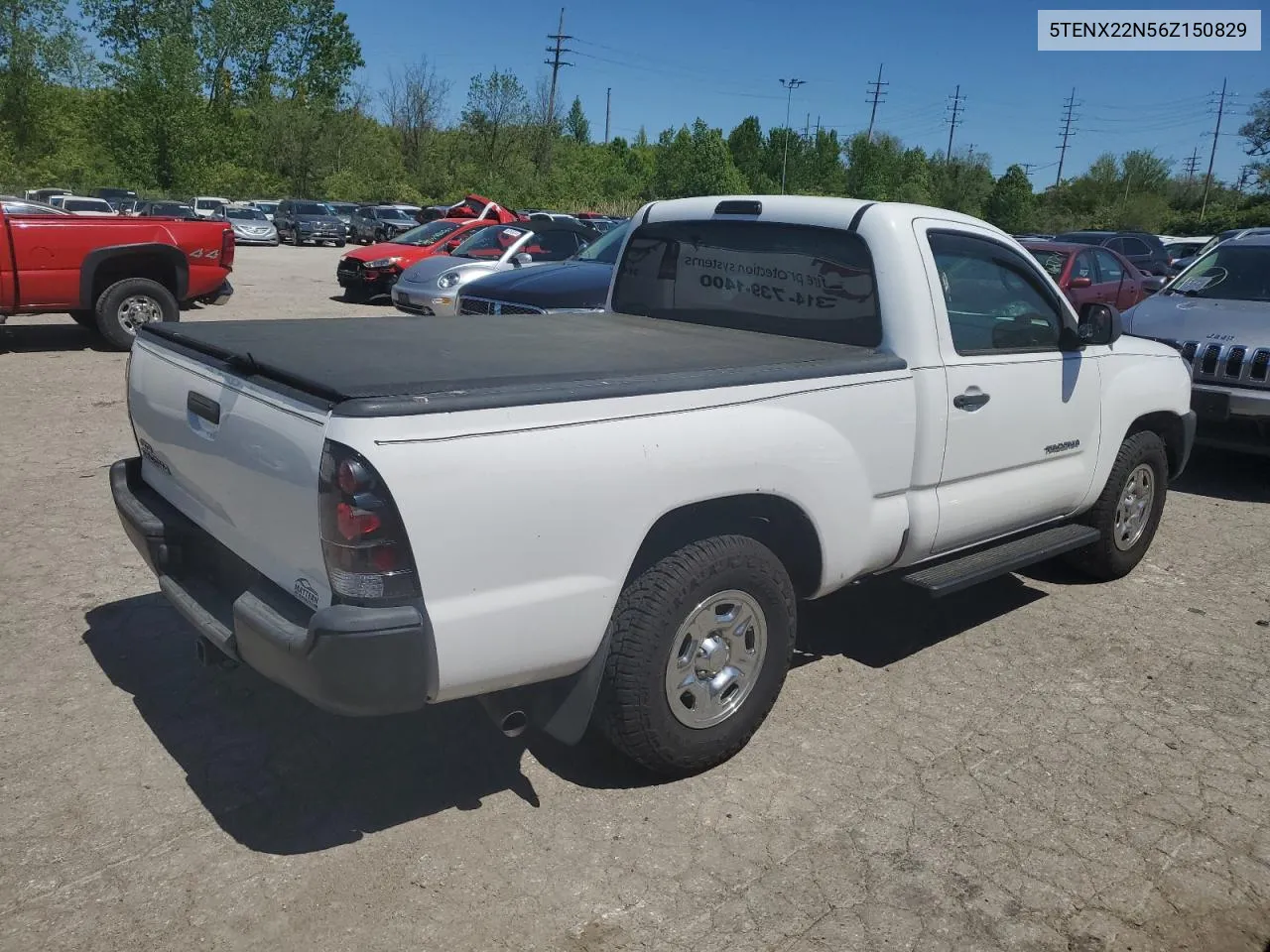 2006 Toyota Tacoma VIN: 5TENX22N56Z150829 Lot: 50858704