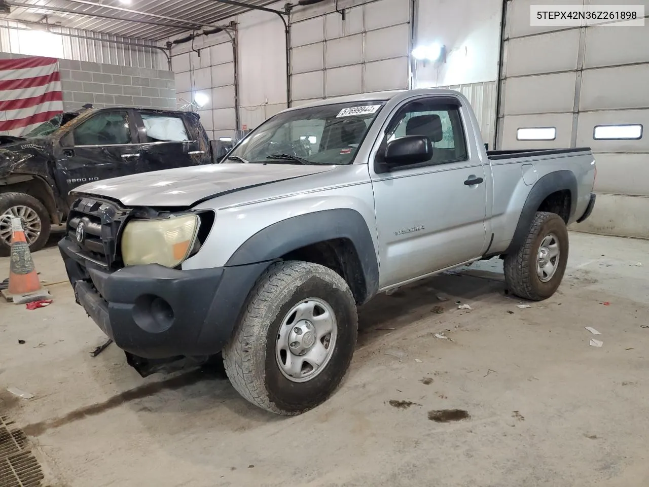 2006 Toyota Tacoma VIN: 5TEPX42N36Z261898 Lot: 57699944