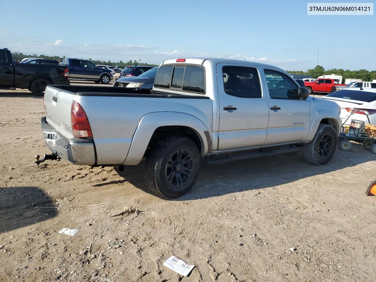 2006 Toyota Tacoma Double Cab Prerunner VIN: 3TMJU62N06M014121 Lot: 63857654