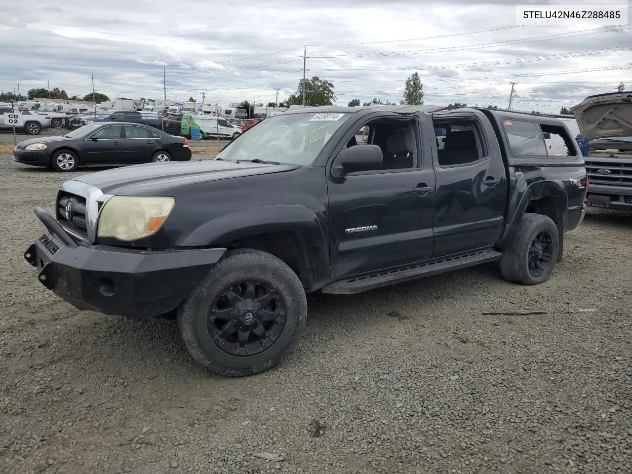 2006 Toyota Tacoma Double Cab VIN: 5TELU42N46Z288485 Lot: 64268114