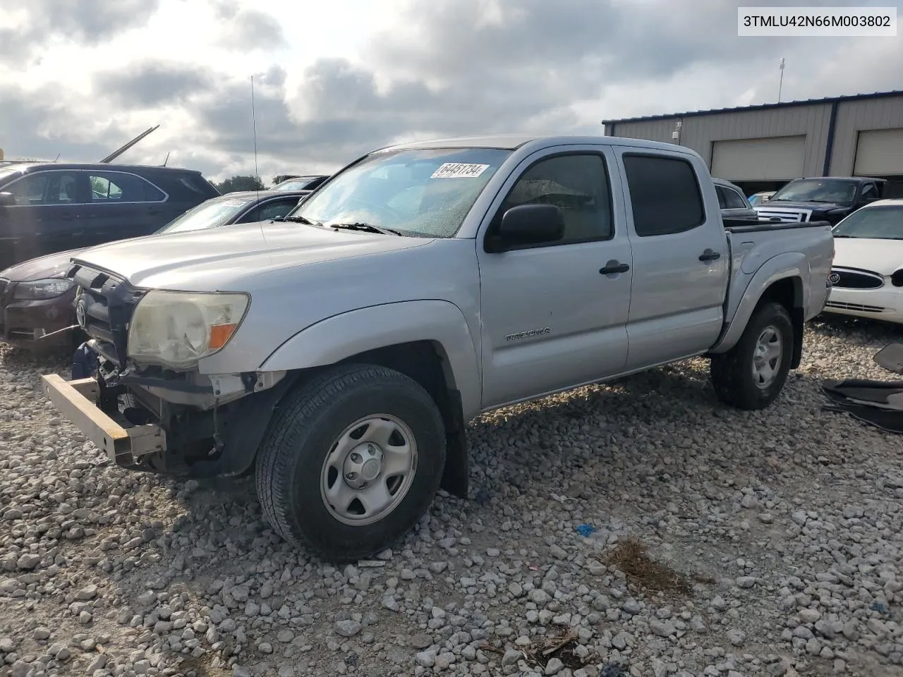 2006 Toyota Tacoma Double Cab VIN: 3TMLU42N66M003802 Lot: 64451734