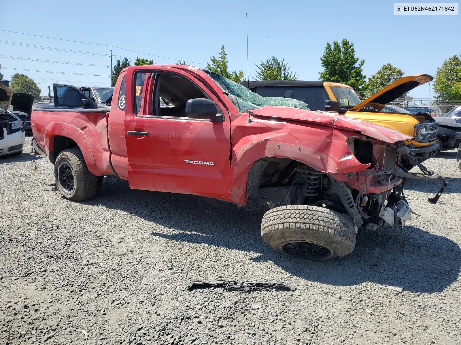 2006 Toyota Tacoma Prerunner Access Cab VIN: 5TETU62N46Z171842 Lot: 64639324