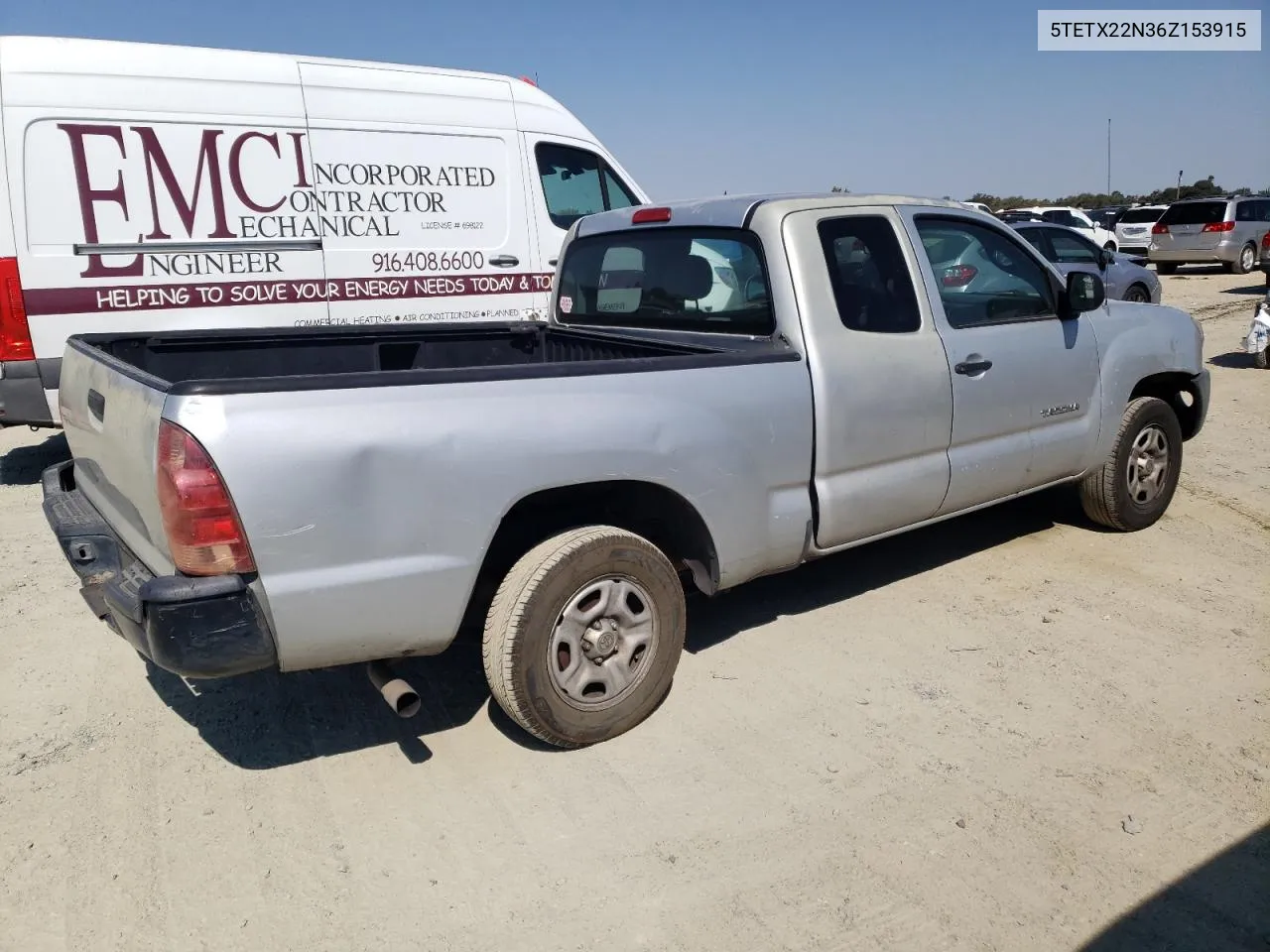 2006 Toyota Tacoma Access Cab VIN: 5TETX22N36Z153915 Lot: 66929854