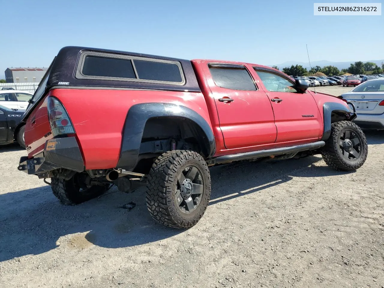 2006 Toyota Tacoma Double Cab VIN: 5TELU42N86Z316272 Lot: 69276804