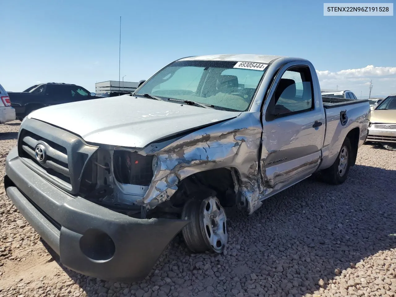 2006 Toyota Tacoma VIN: 5TENX22N96Z191528 Lot: 69305444