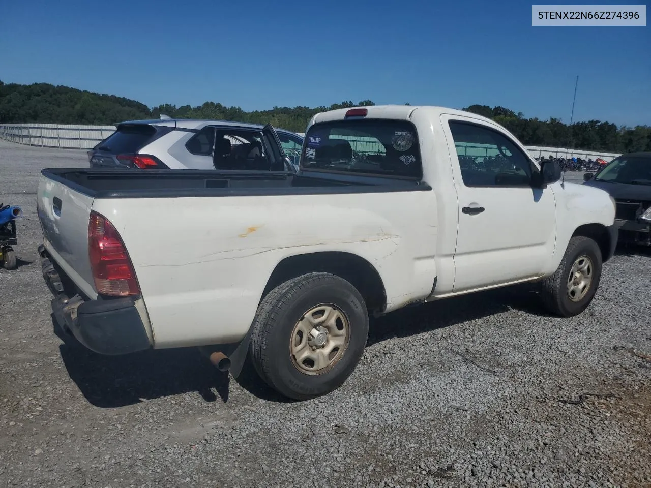 2006 Toyota Tacoma VIN: 5TENX22N66Z274396 Lot: 69769794