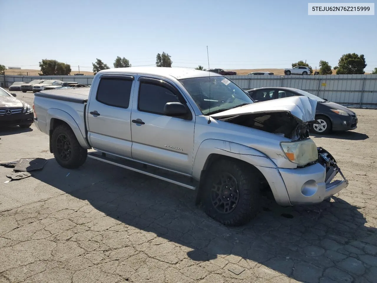 2006 Toyota Tacoma Double Cab Prerunner VIN: 5TEJU62N76Z215999 Lot: 69850734