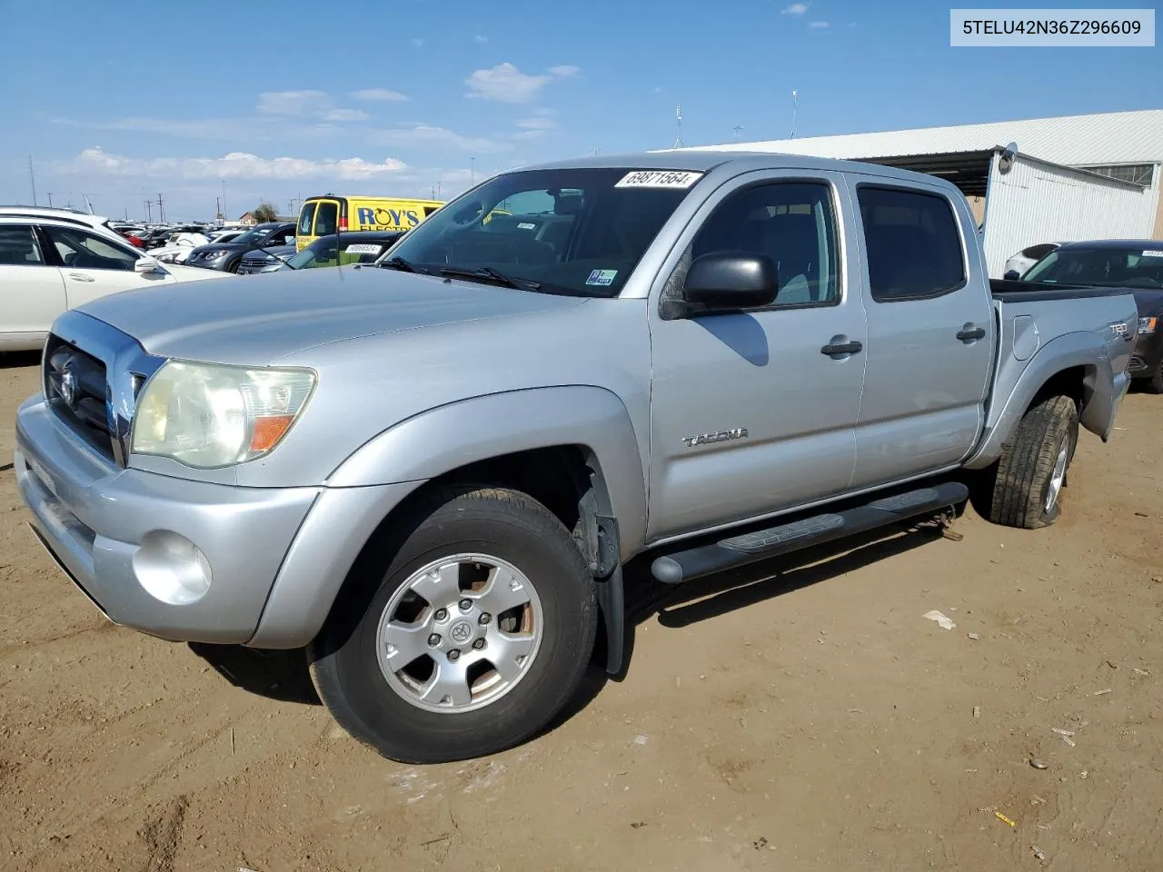 2006 Toyota Tacoma Double Cab VIN: 5TELU42N36Z296609 Lot: 69871564