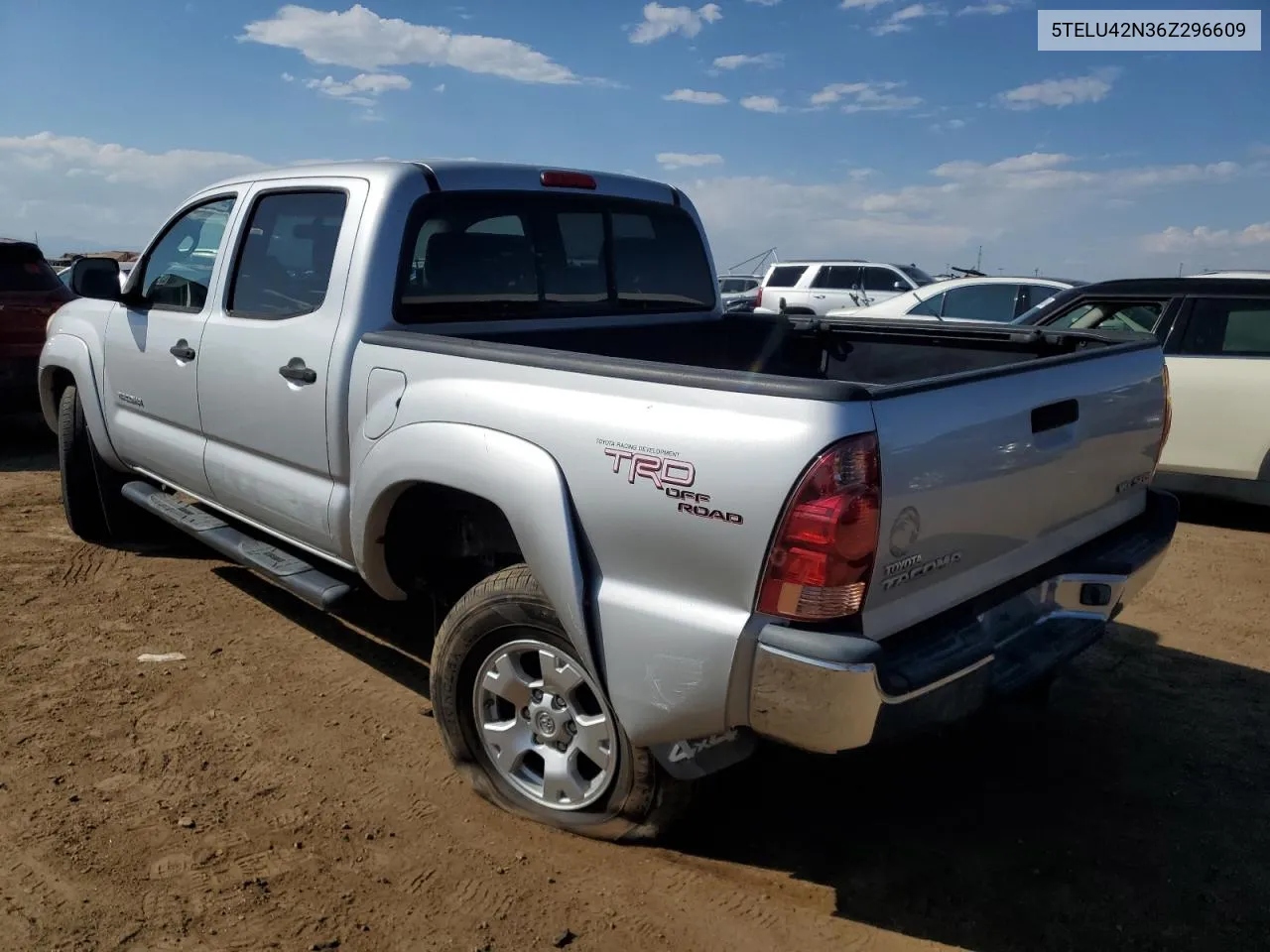 2006 Toyota Tacoma Double Cab VIN: 5TELU42N36Z296609 Lot: 69871564